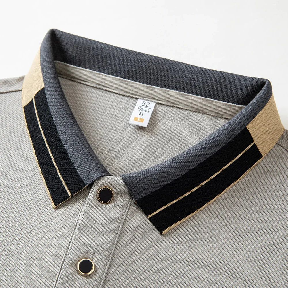 ROSSI ROMA™ | POLO CON FINITURE A CONTRASTO