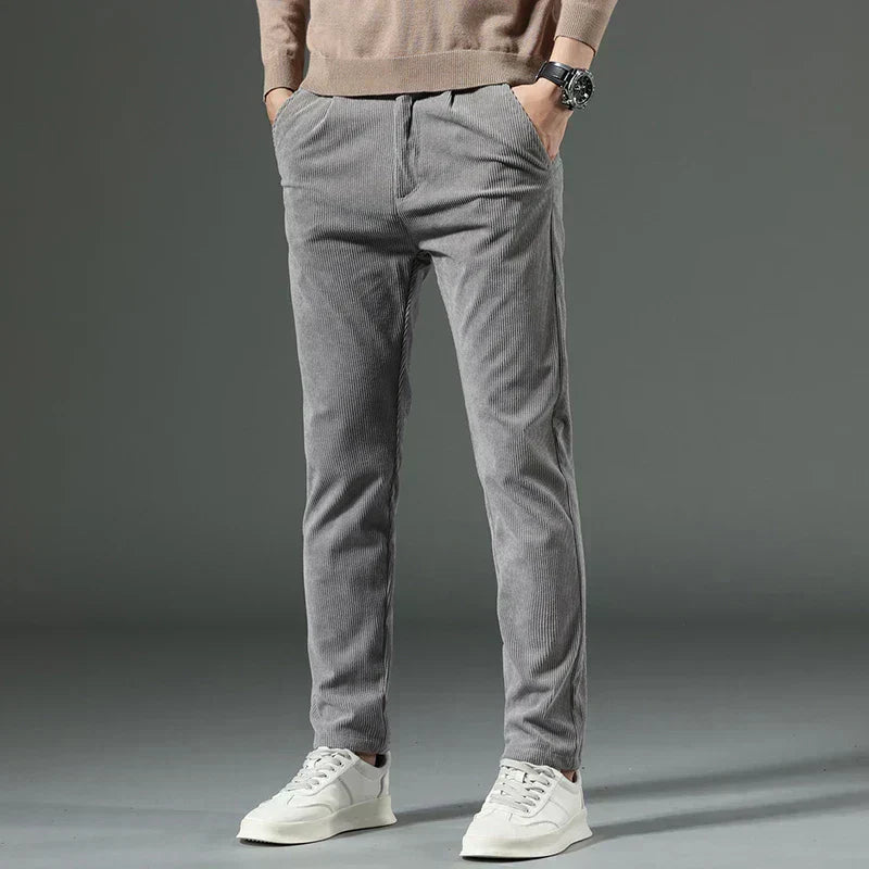 Ettore | Pantaloni in Velluto Elasticizzato