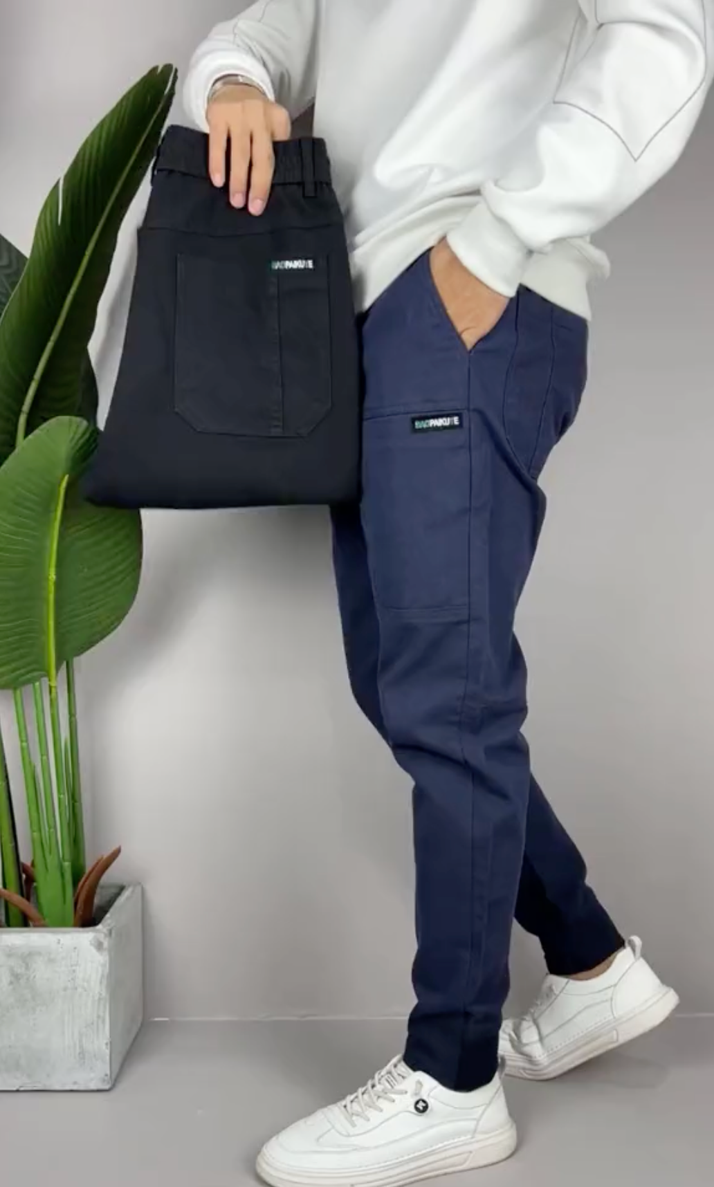 CLAUDIO | PANTALONE CARGO STRETCH PREMIUM