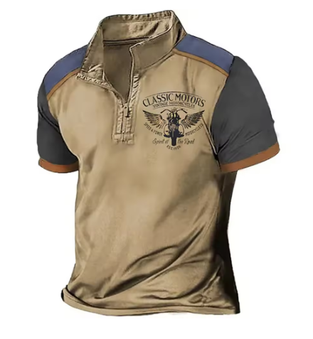 MARTINO | POLO DALLA STILE VINTAGE MOTO