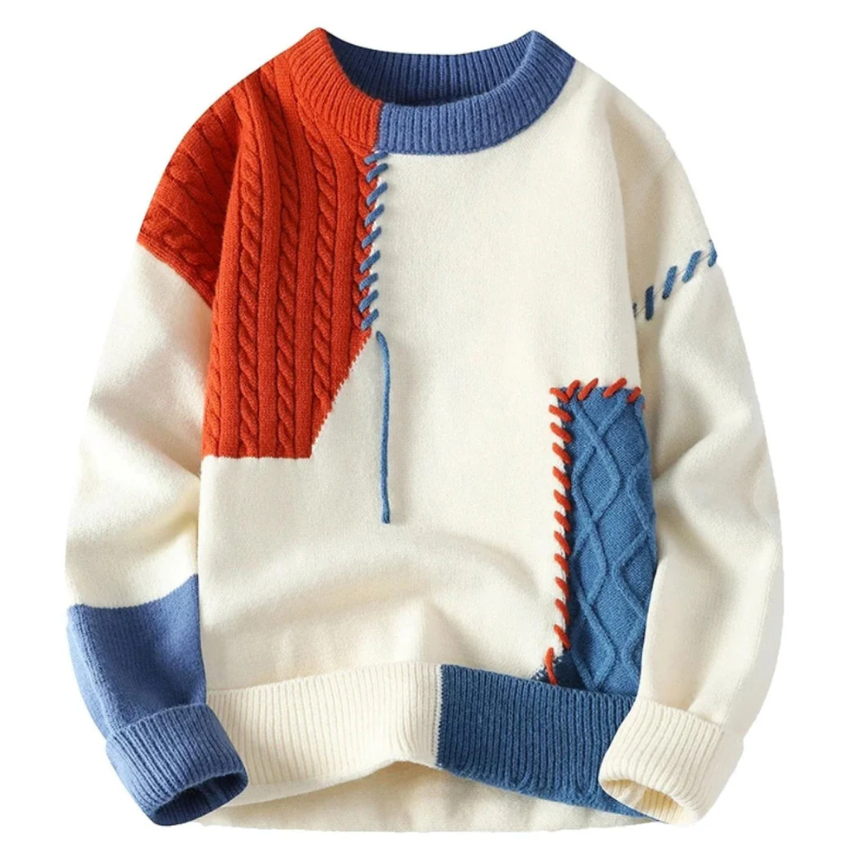 ALFONSO | MAGLIONE PATCHWORK DI LUSSO