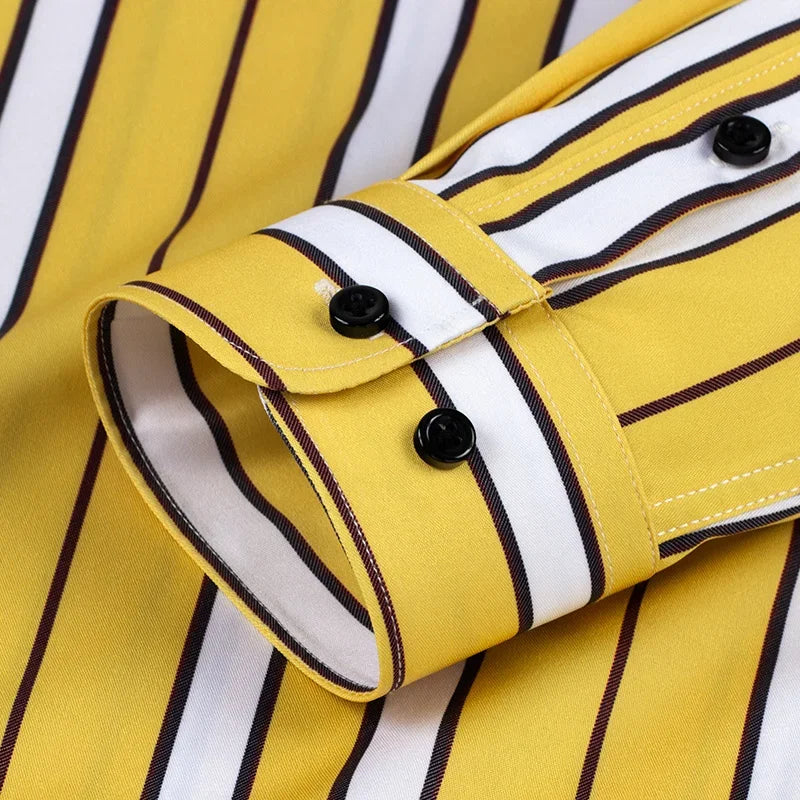 ROSSI ROMA | CAMICIA DA UOMO CASUAL A RIGHE