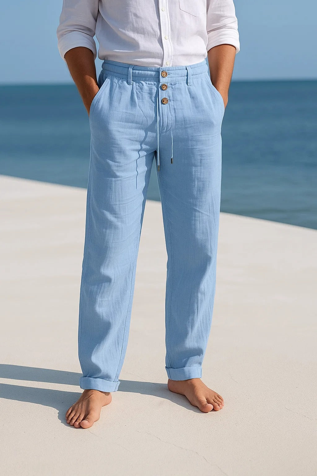 MATTEO | PANTALONE ESTIVO IN LINO LEGGERO