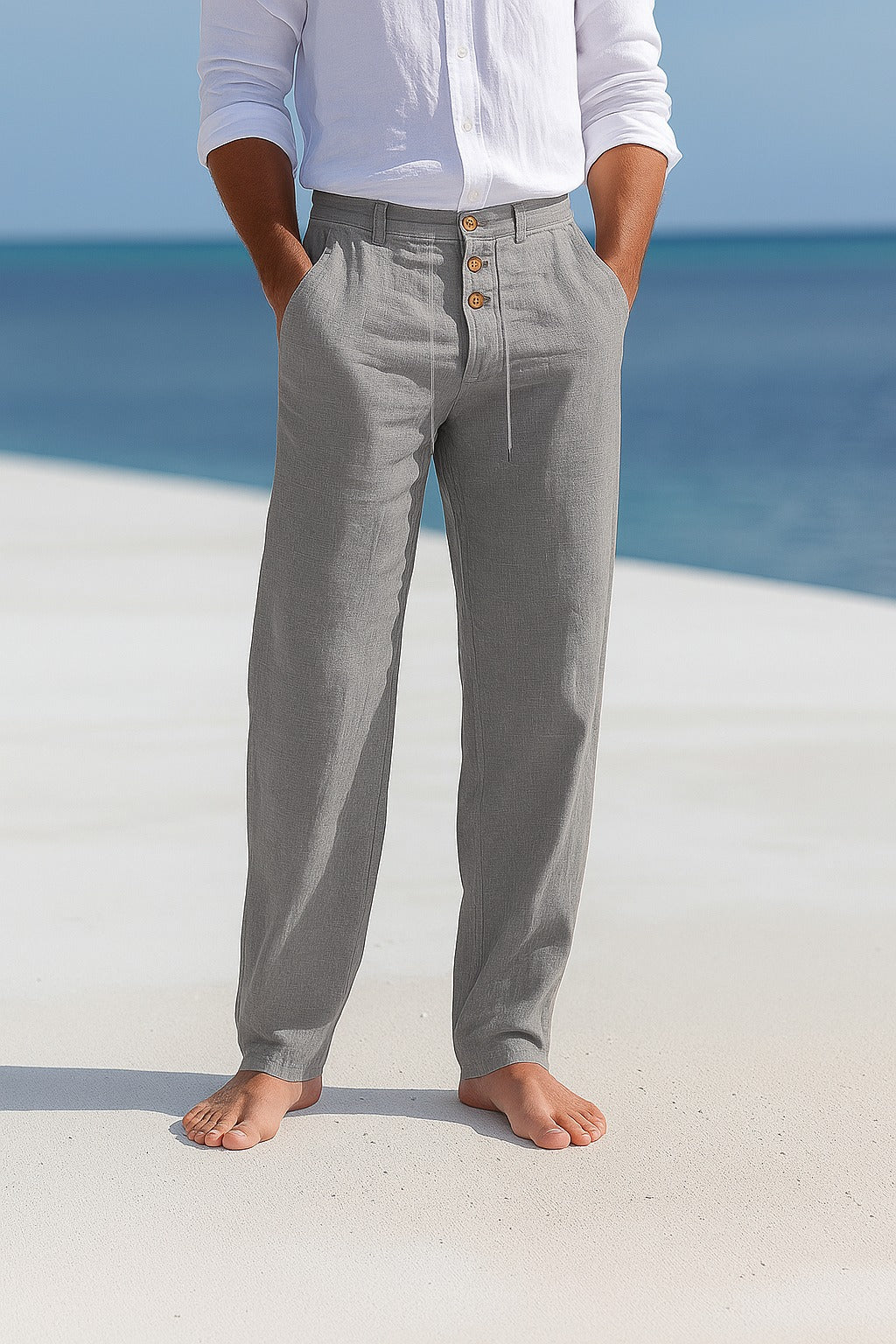 MATTEO | PANTALONE ESTIVO IN LINO LEGGERO