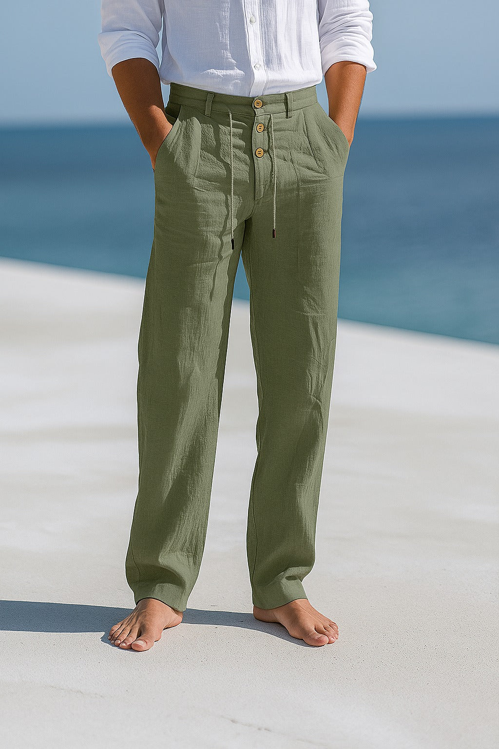 MATTEO | PANTALONE ESTIVO IN LINO LEGGERO