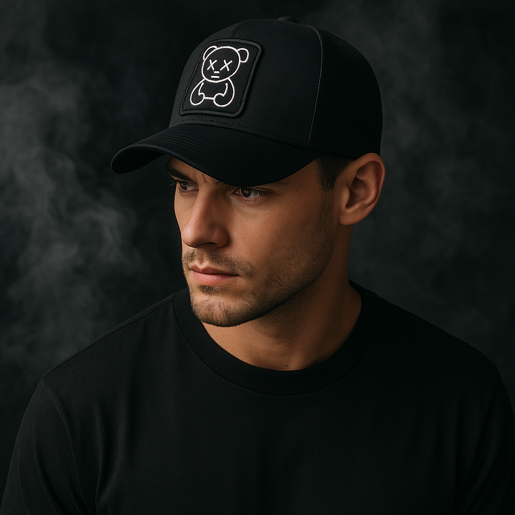 ROSSI ROMA | CAPPELLINO TRUCKER CON ORSETTO DI PELUCHE