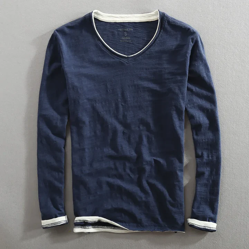 KAIDO | CAMICIA IN COTONE A MANICHE LUNGHE