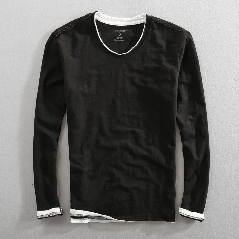 KAIDO | CAMICIA IN COTONE A MANICHE LUNGHE