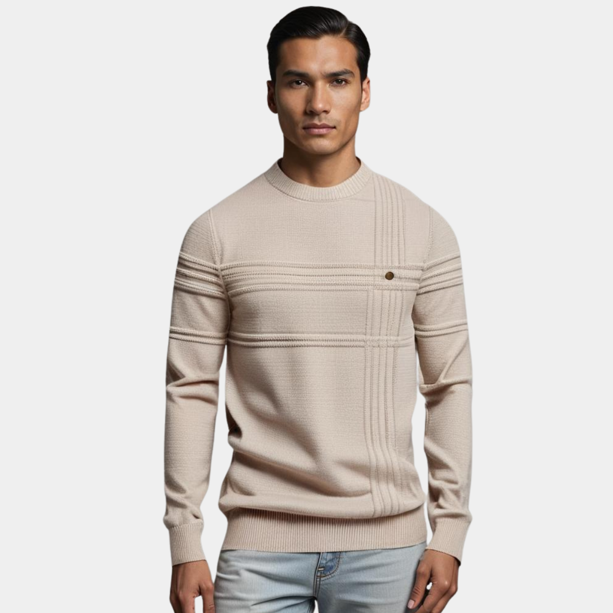ALESSANDRO | ELEGANTE MAGLIONE DA UOMO LAVORATO A MAGLIA