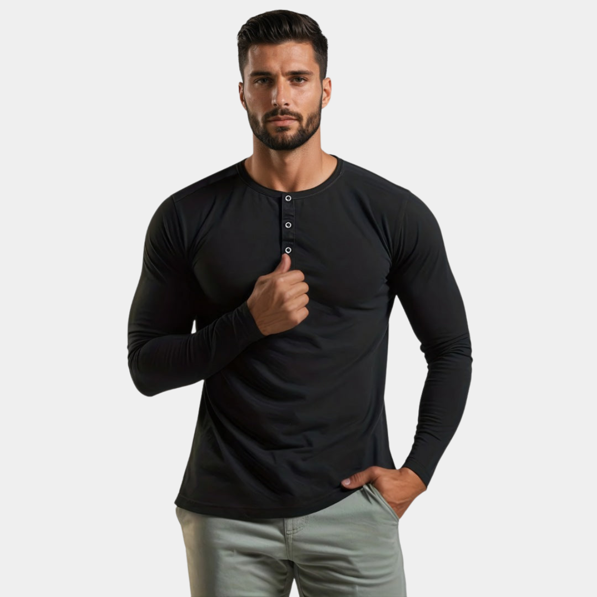 SANTIAGO | MUSCLE FIT MANICA LUNGA
