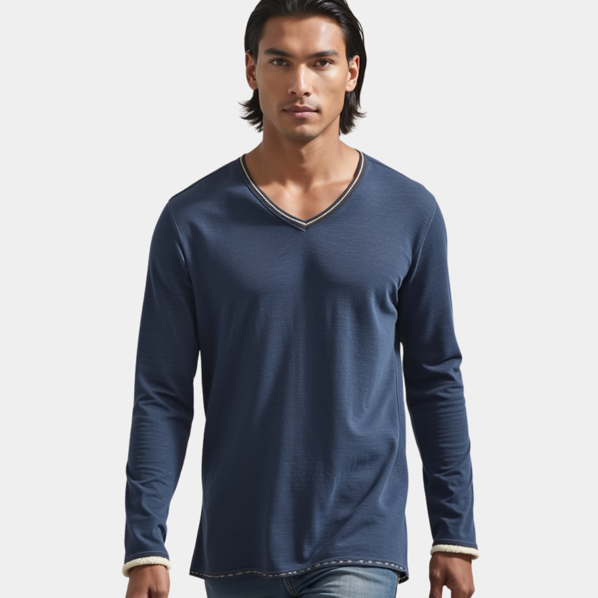 KAIDO | CAMICIA IN COTONE A MANICHE LUNGHE