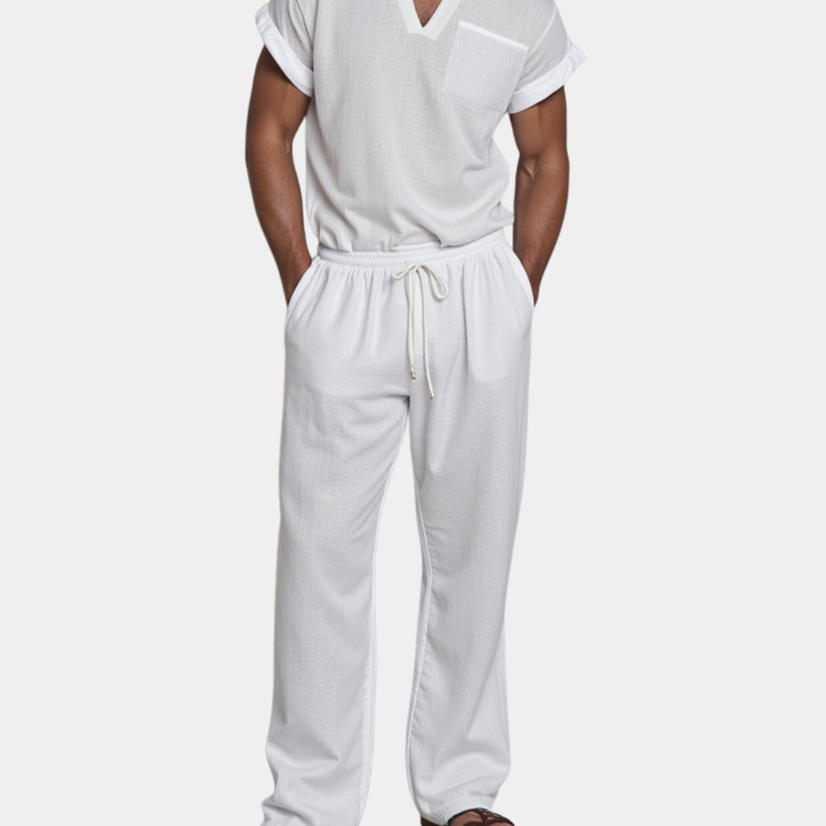 TOMMASO | PANTALONE IN LINO LEGGERO