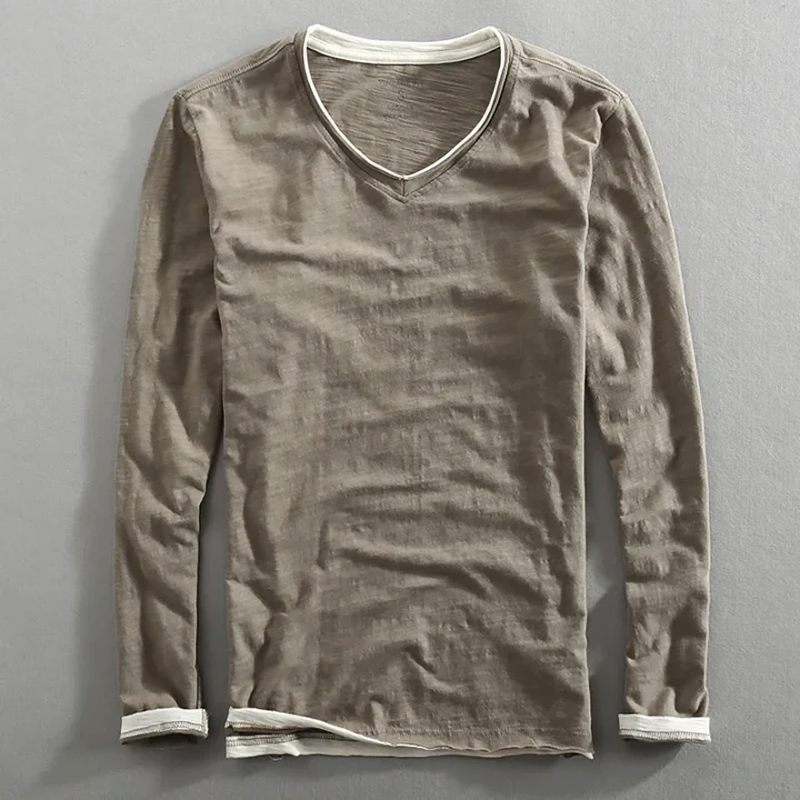 KAIDO | CAMICIA IN COTONE A MANICHE LUNGHE
