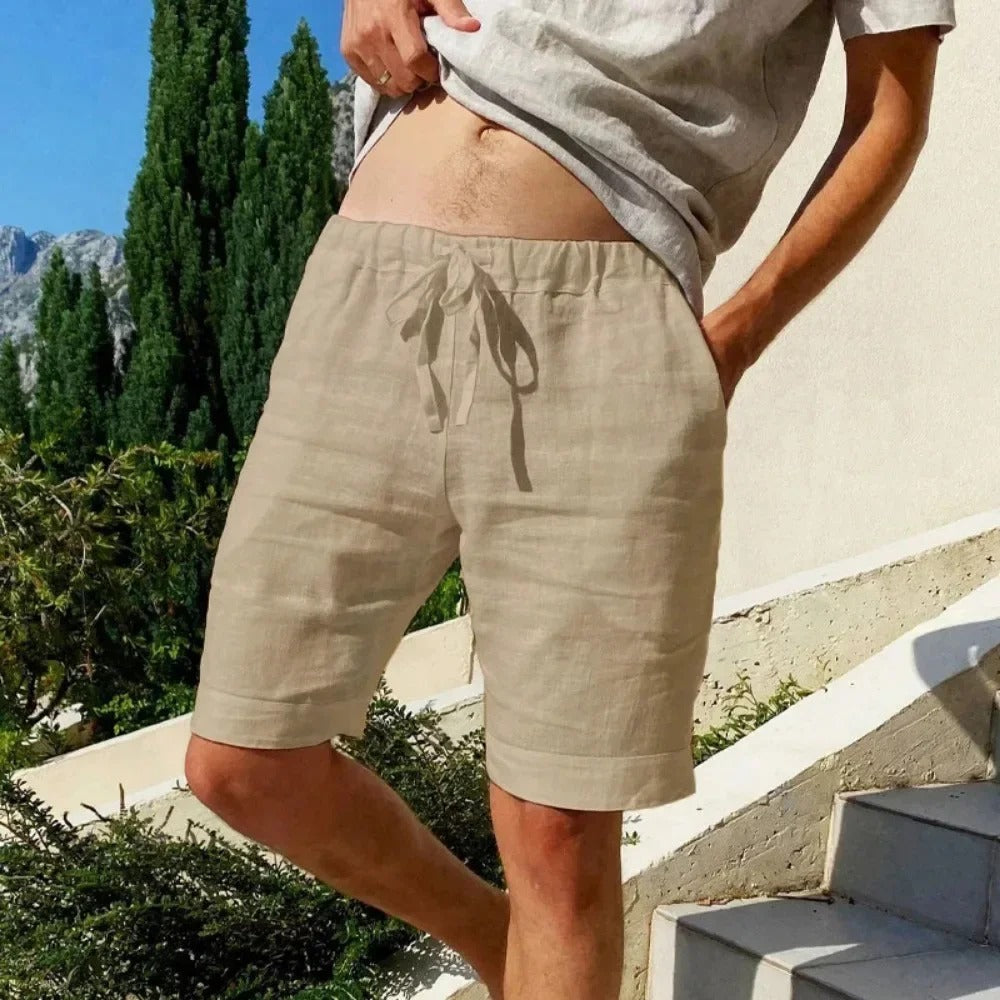 GIANNI | PANTALONCINI IN LINO E COTONE