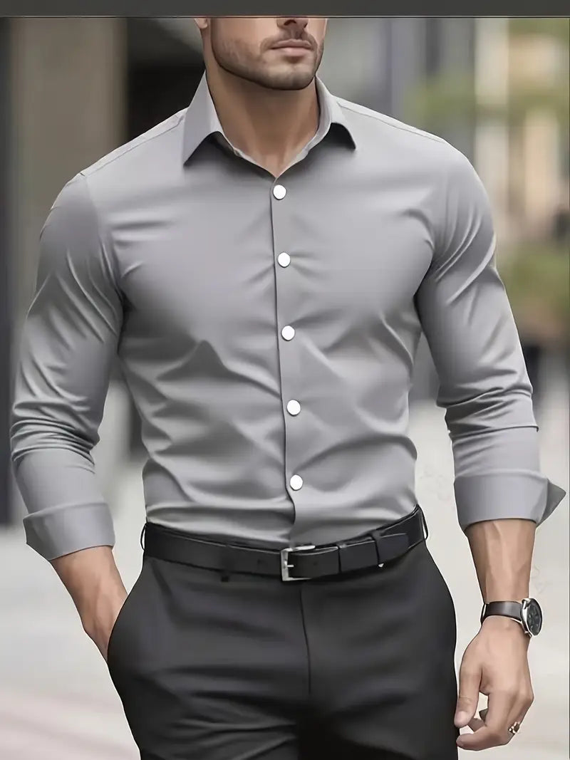 ROSSI ROMA™ | CAMICIA TRASPIRANTE A MANICHE LUNGHE