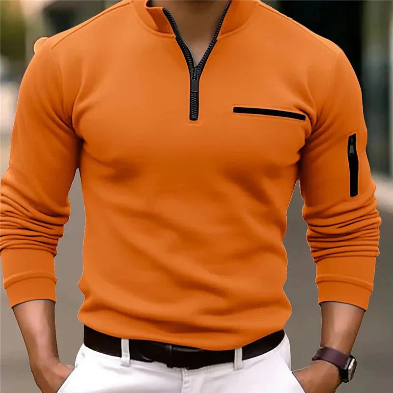 ROBERTO | POLO MODERNA CON DETTAGLI ZIP
