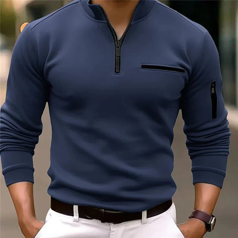 ROBERTO | POLO MODERNA CON DETTAGLI ZIP