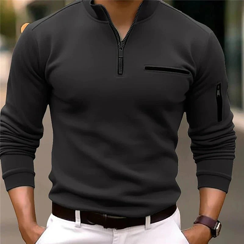 ROBERTO | POLO MODERNA CON DETTAGLI ZIP