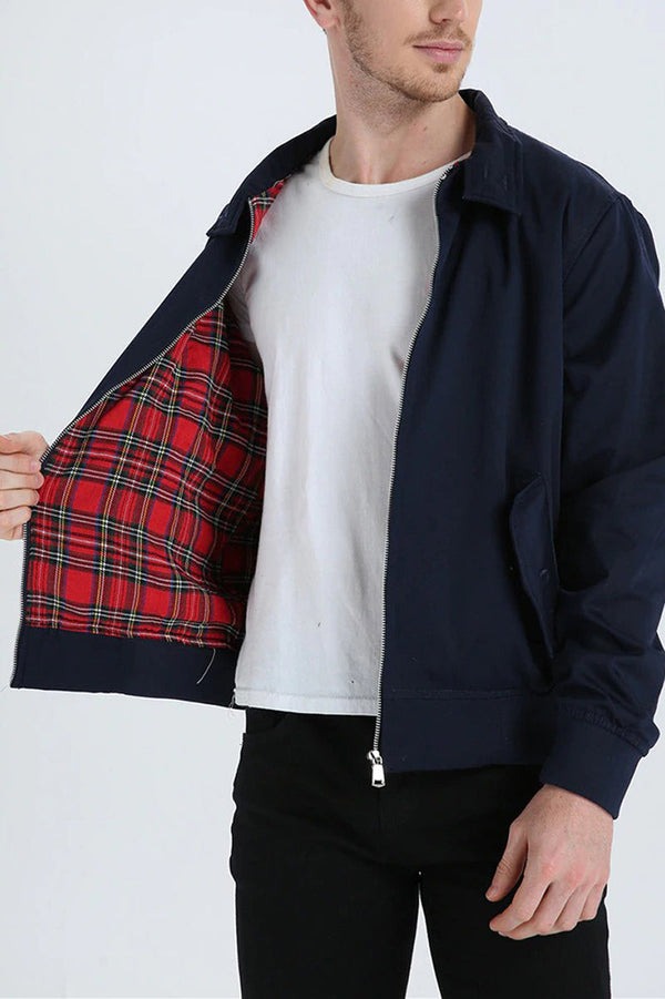 ADELMO | GIACCA CLASSICA CON FODERA TARTAN