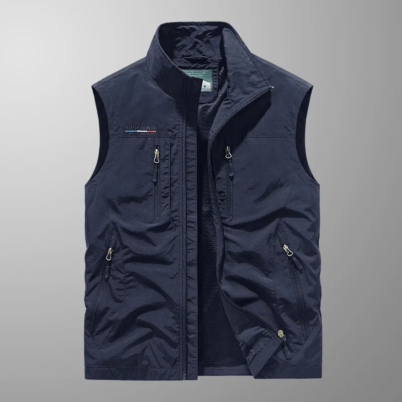 CASPER | GILET CARGO TRASPIRANTE CON TASCHE MULTIPLE