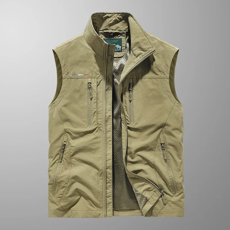 CASPER | GILET CARGO TRASPIRANTE CON TASCHE MULTIPLE