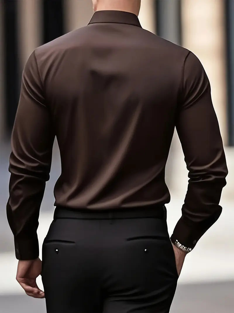 ROSSI ROMA™ | CAMICIA TRASPIRANTE A MANICHE LUNGHE