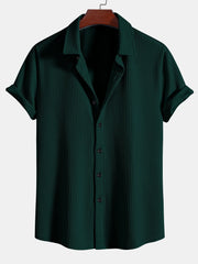 CAMICIA MUSCLE FIT A COSTE CON BOTTONI