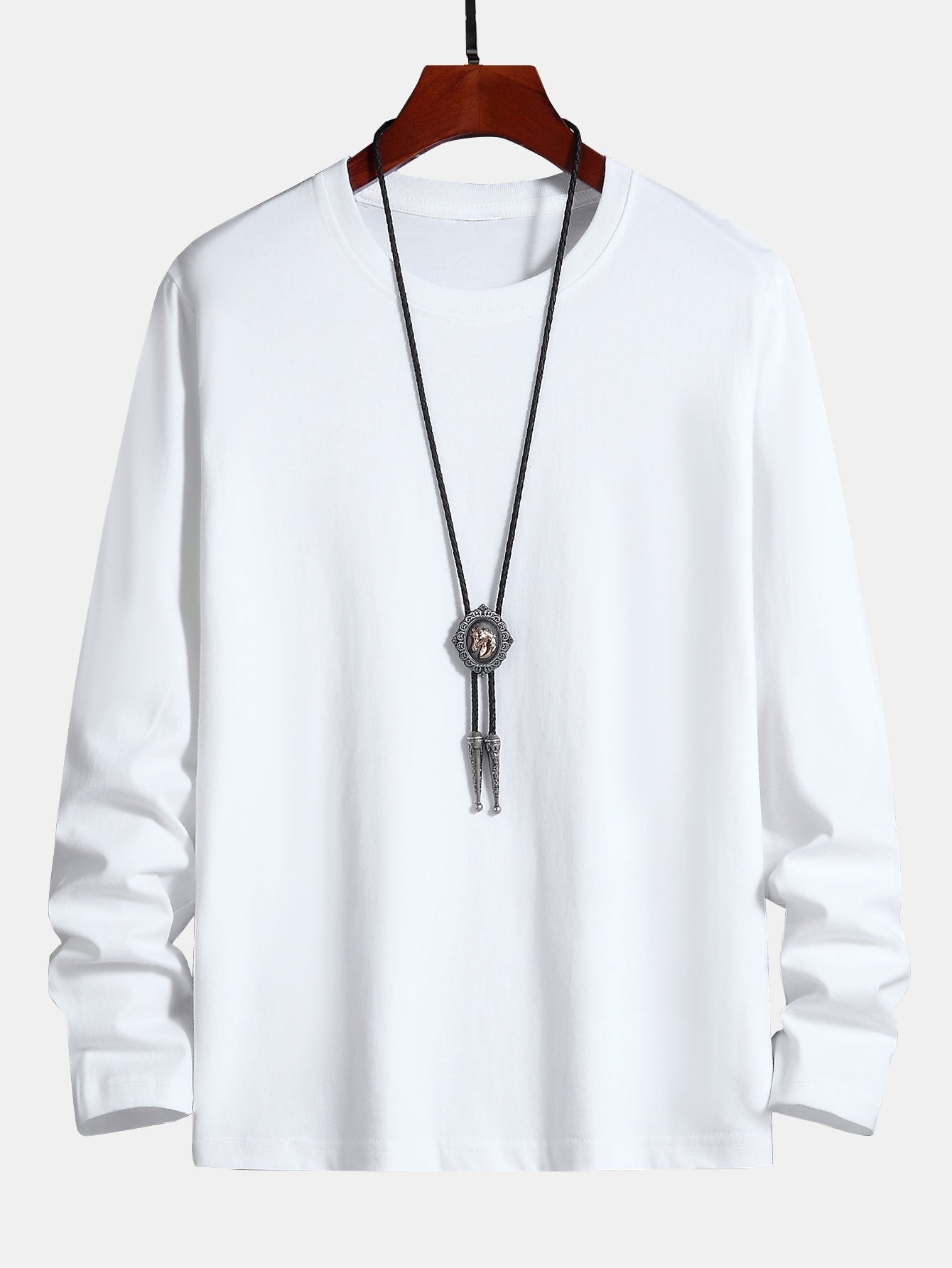 T-SHIRT A MANICHE LUNGHE IN COTONE
