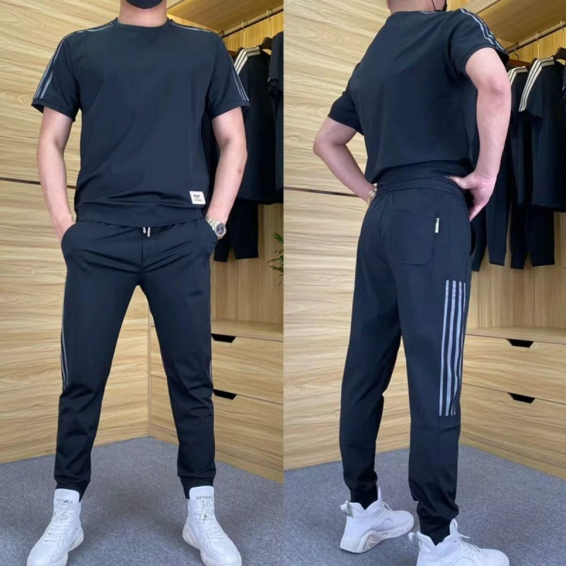ROSSI ROMA | COMPLETO DA UOMO IN MATERIALE DI LUSSO CON STRETCH