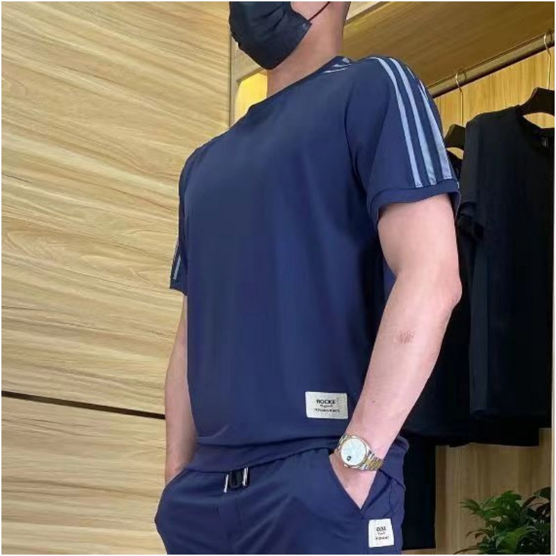 ROSSI ROMA | COMPLETO DA UOMO IN MATERIALE DI LUSSO CON STRETCH