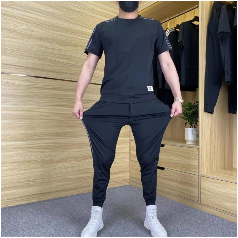 ROSSI ROMA | COMPLETO DA UOMO IN MATERIALE DI LUSSO CON STRETCH