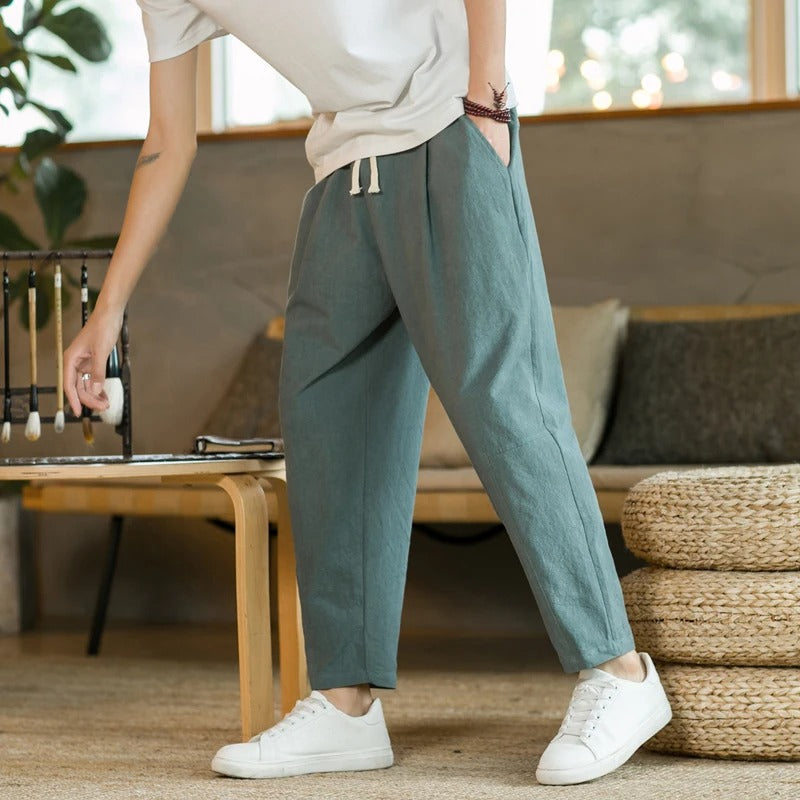 SAMUELE | PANTALONI ESTIVI IN LINO